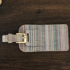 Gigi New York leather luggage tag